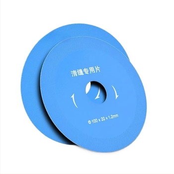 Disc diamant pentru curățarea rosturilor plăcilor și disc de tăiere cu caneluri pentru piatră microcristalină și plăci vitrificate, tăiere uscată cu polizor unghiular