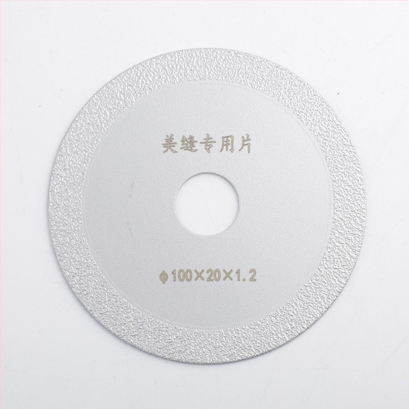 Disc diamant pentru curățarea rosturilor plăcilor și disc de tăiere cu caneluri pentru piatră microcristalină și plăci vitrificate, tăiere uscată cu polizor unghiular