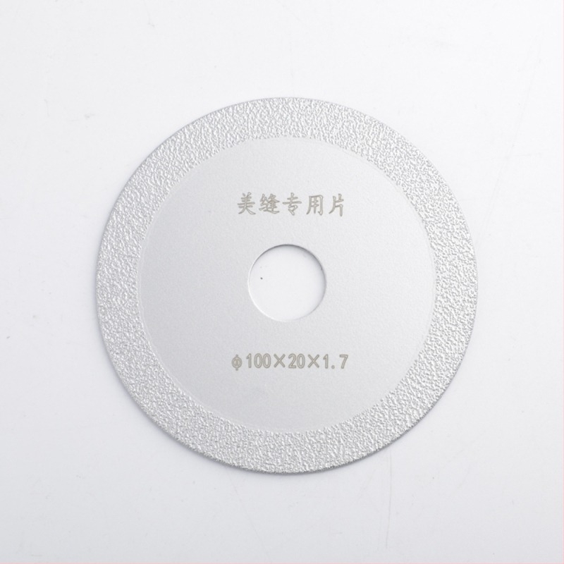 Disc diamant pentru curățarea rosturilor plăcilor și disc de tăiere cu caneluri pentru piatră microcristalină și plăci vitrificate, tăiere uscată cu polizor unghiular