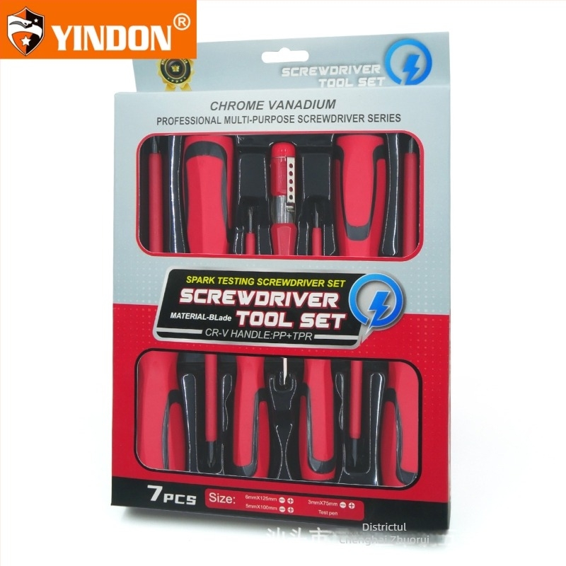 Set de șurubelnițe pentru electricieni, magnetice, izolate, cu capete cruci și plate, 1000V, oțel carbon