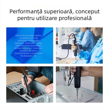 Șurubelniță electrică cu motor brushless, conectată la 220V, înainte/înapoi, viteze multiple, mandrină cu schimbare rapidă