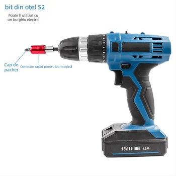 Set de 102 biți pentru șurubelnița electrică, din oțel S2, nemagnetic, neizolat