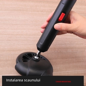 Șurubelniță electrică și mini bormașină cu baterie litiu reîncărcabilă, design drept, mandrină ținută în mână, fără reglaj de viteză, avans înainte-înapoi, pentru uz casnic