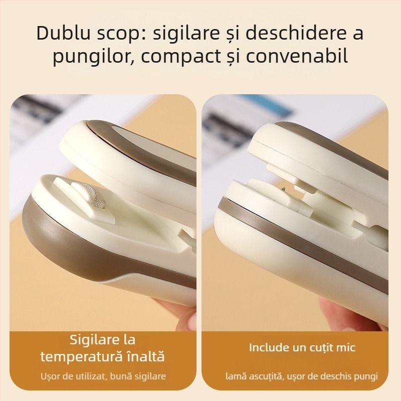 Clip sigiliu pentru pungi — Personalizare procesare, Logo tipărit, Etichetă privată licențiată, Stil modern minimalist