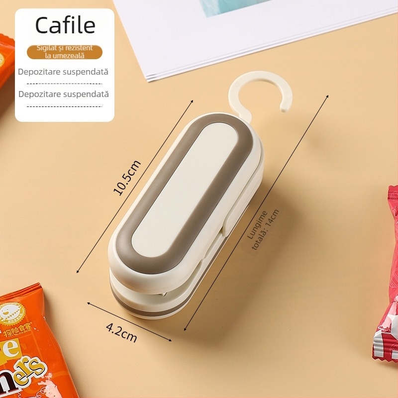 Clip sigiliu pentru pungi — Personalizare procesare, Logo tipărit, Etichetă privată licențiată, Stil modern minimalist