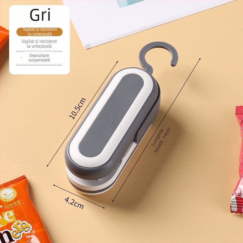 Clip sigiliu pentru pungi — Personalizare procesare, Logo tipărit, Etichetă privată licențiată, Stil modern minimalist