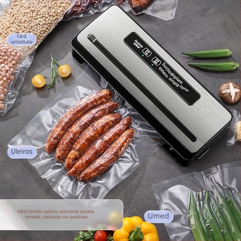 Mașină de vidat, complet automată, pentru ambalarea alimentelor, uz casnic și comercial