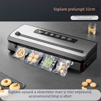 Mașină de vidat, complet automată, pentru ambalarea alimentelor, uz casnic și comercial