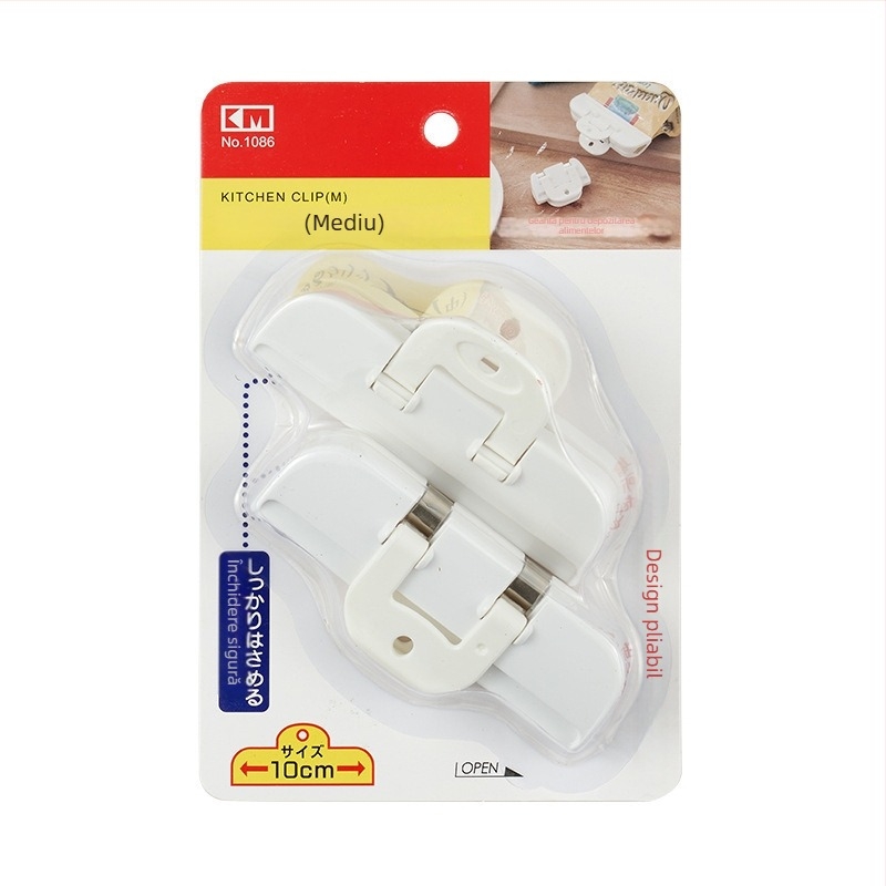 KM.1087 clip de sigilare pentru pungile de alimente – Km brand, stil japonez, imprimare logo disponibilă