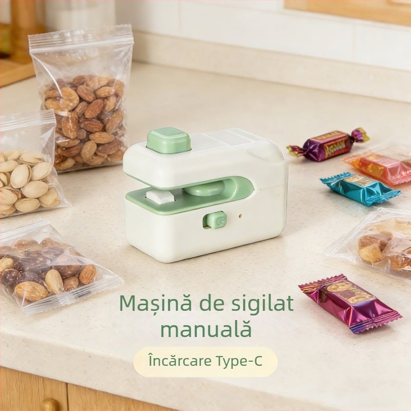 Clips sigiliu pentru pungi – compact, sigilare termică, imprimare logo, prelucrare la comandă