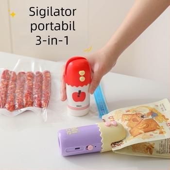 Mașină portabilă de vidat, 3 în 1, pentru ambalarea alimentelor de acasă — Brand: Yili, Model: YL021, Ambalare: 100 buc./cutie, Stil: Modern minimalist