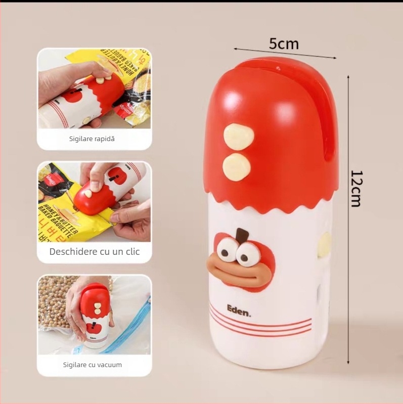 Mașină portabilă de vidat, 3 în 1, pentru ambalarea alimentelor de acasă — Brand: Yili, Model: YL021, Ambalare: 100 buc./cutie, Stil: Modern minimalist