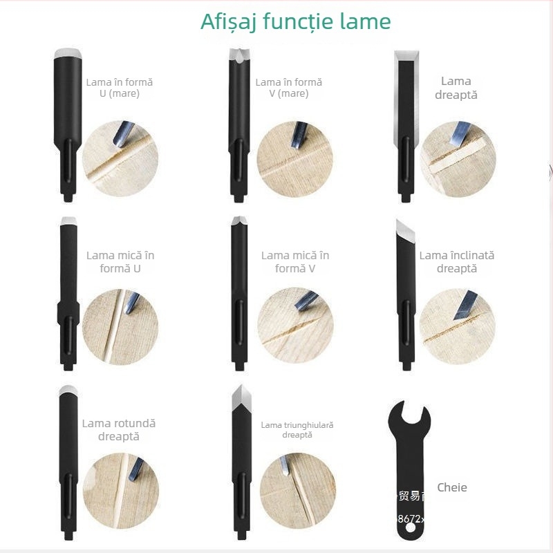 Unealtă electrică de sculptură în lemn pentru gravură și sculptură în lemn | Alimentare prin priză, 220–280V, potrivită pentru lemn, plăci și proiecte DIY bonsai