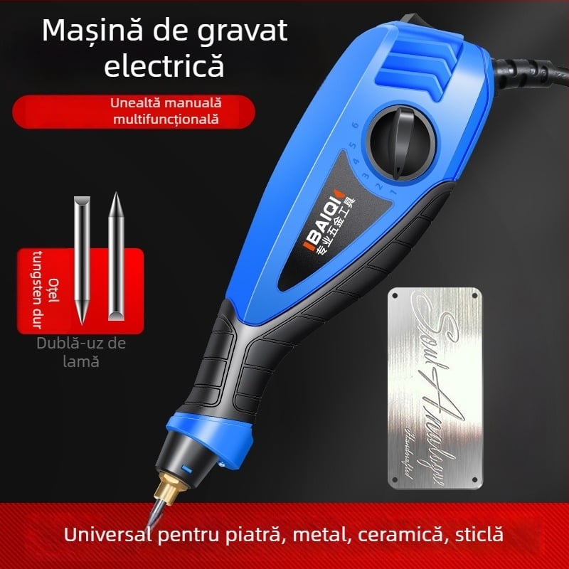 Peniță electrică de gravură – gravură pe metal, beton și piatră; Marcă: Altele; Domeniu de aplicare: Altele; Tensiune: Altele
