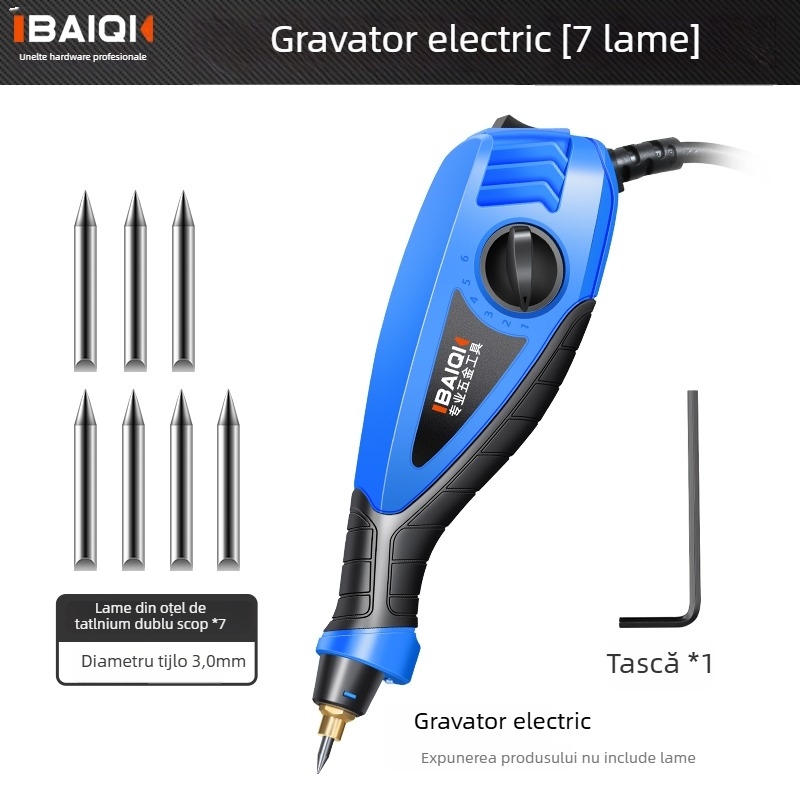 Peniță electrică de gravură – gravură pe metal, beton și piatră; Marcă: Altele; Domeniu de aplicare: Altele; Tensiune: Altele