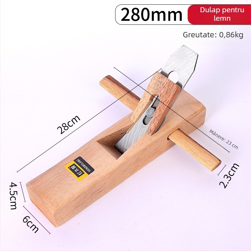 Planer pentru lemn - manual, împingere cu mâna, instrument de tâmplă
