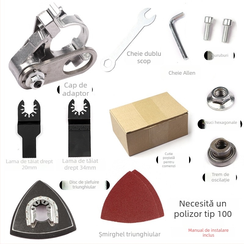 Polizor unghiular Pankun – unealtă electrică manuală multifuncțională pentru tâmplărie, ABS + metal
