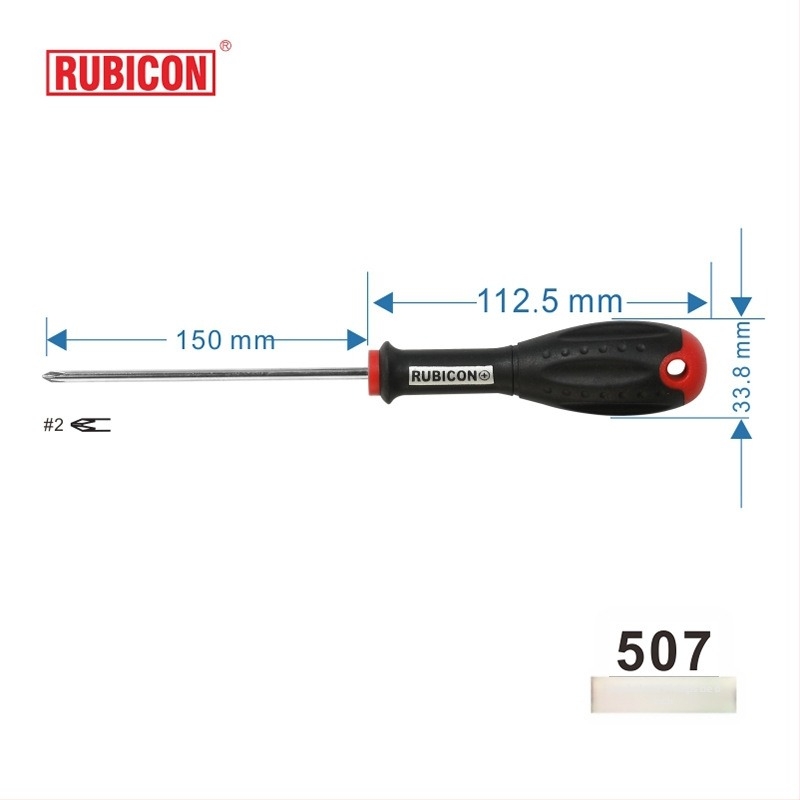 Șurubelniță cu cap cruce Robin Hood RUBICON, oțel crom-vanadiu, magnetizată (cap cruce • magnetizată • CR-V)