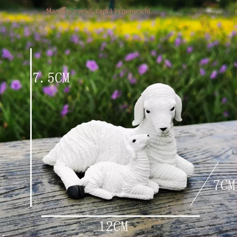 Sculptură de capră pentru grădină exterioară (Brand: Zhuo Hua; Material: rășină naturală; Stil: pastoral; Proces: sculptură)