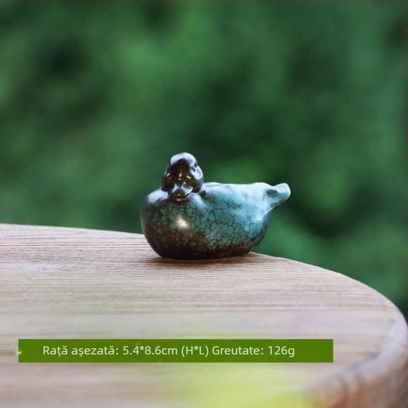 Tea Pet ceramic pentru grădină - decor în stil modern minimalist, suprafață glazurată, material ceramic, tehnică: ars în cuptor, Import: Nu (Material: ceramică; Suprafață: glazurată; Tehnică: ars în cuptor; Stil: modern minimalist; Calcul import: Nu)