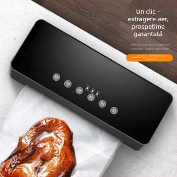 Mașină de vidat pentru ambalare, lățime sigilare 30 cm, 100W, 110-220V, model A1918, carcasă din sticlă securizată + ABS