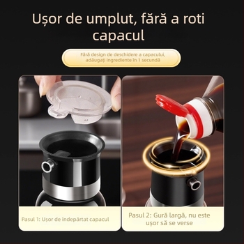 Sticlă de ulei cu capac anti-vărsat – sticlă alimentară, brand aileyou, stil minimalist modern