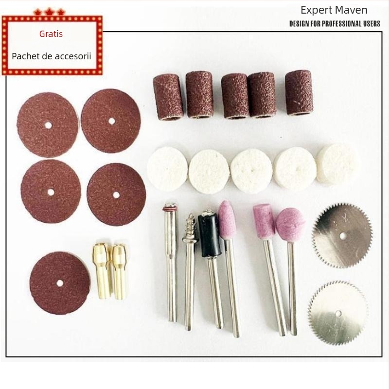 MAVEN Freză electrică mini portabilă pentru gravură și lustruire jad – baterie Li‑ion reîncărcabilă, 5V, cablu USB inclus, greutate 0.139 kg