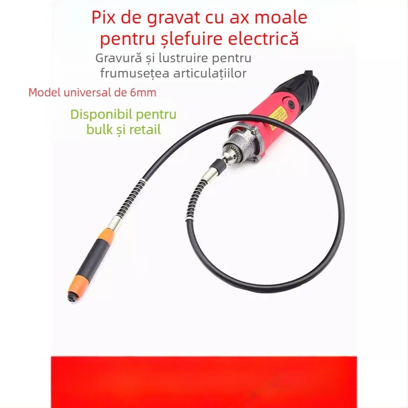 Mașină electrică de șlefuit cu mandrină de 6 mm, viteză mare, 220V, cablu de 1,6 m, pentru șlefuire, polizare și găurire