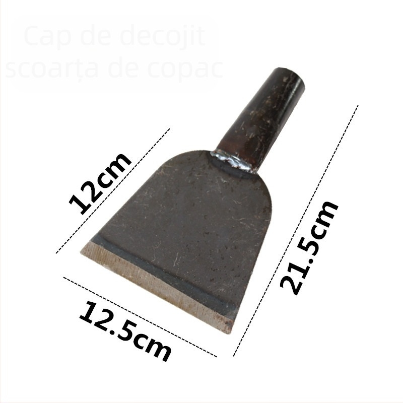 Spatulă multifuncțională pentru pereți, cu mâner din lemn, lamă din oțel 55#, potrivită pentru pereți, podele și suprafețe de gheață