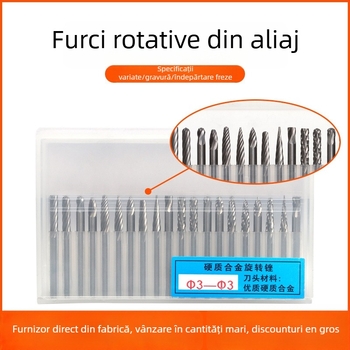 Set capete de șlefuire pentru freză: cap de șlefuire din aliaj emery, cap de șlefuire diamantat, fișă rotativă, freză, set instrumente de șlefuire