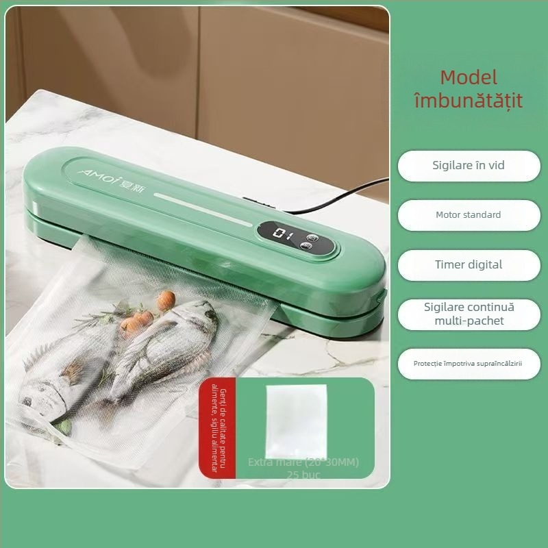 Mașină de vidat - automată, sigilare prin folie plastică, model 08888, pentru uz casnic, brand Sheng bangrong