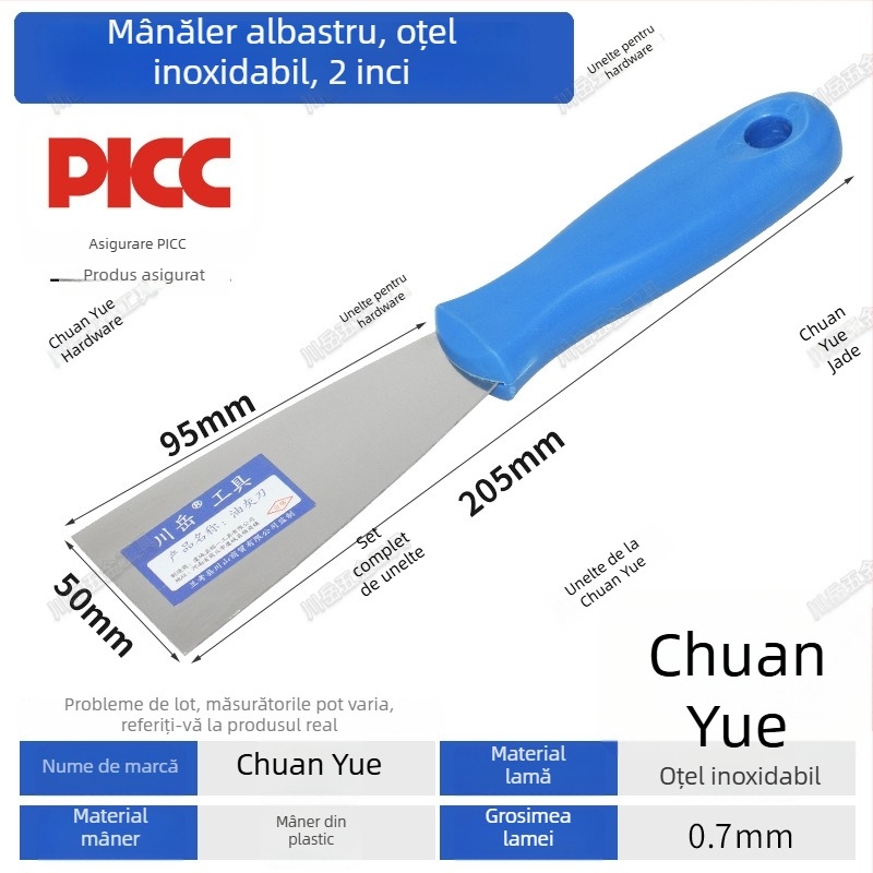 Set Chuanyue de unelte pentru chit: cuțit pentru chit, scraper, spatulă mică și unealtă de etanșare