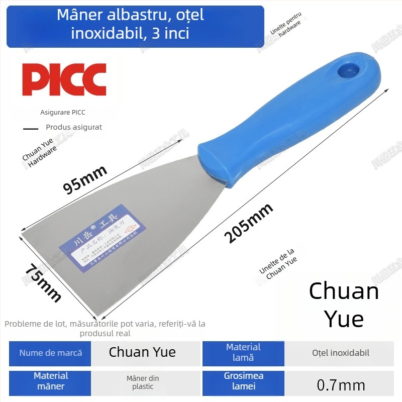 Set Chuanyue de unelte pentru chit: cuțit pentru chit, scraper, spatulă mică și unealtă de etanșare