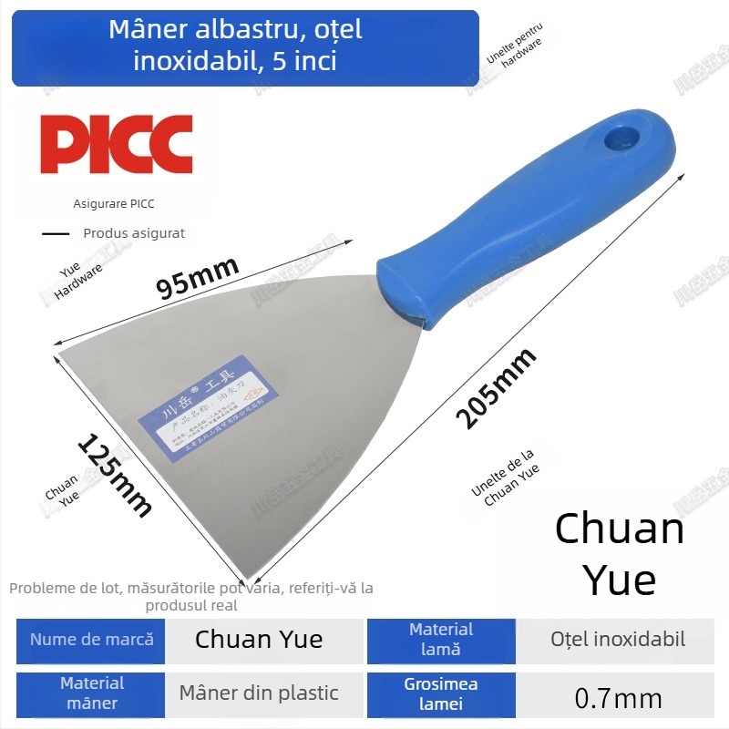 Set Chuanyue de unelte pentru chit: cuțit pentru chit, scraper, spatulă mică și unealtă de etanșare