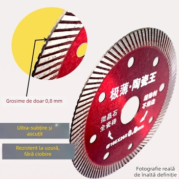 Nobleman Arrives Lamă diamantată ultratundă ondulată pentru plăci ceramice, tăierea plăcilor, proces de presare la cald