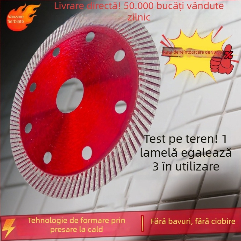 Nobleman Arrives Lamă diamantată ultratundă ondulată pentru plăci ceramice, tăierea plăcilor, proces de presare la cald