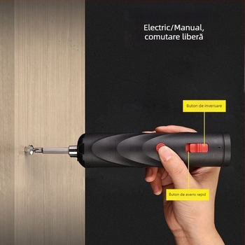 Șurubelniță electrică reîncărcabilă cu baterie litiu – set mini compact, multifuncțional, 3.6V, certificat 3C