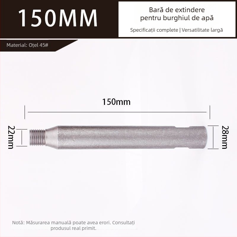 Cap de cap pentru apă pentru mașina de găurit, Rhinestone extension rod, personalizabil