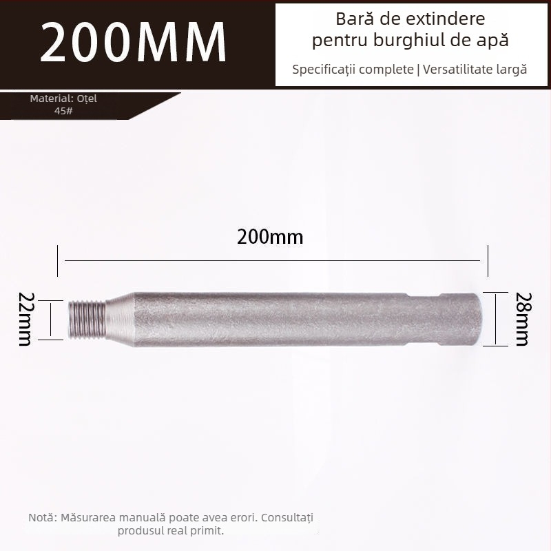 Cap de cap pentru apă pentru mașina de găurit, Rhinestone extension rod, personalizabil
