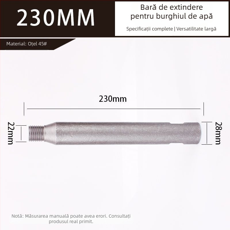 Cap de cap pentru apă pentru mașina de găurit, Rhinestone extension rod, personalizabil