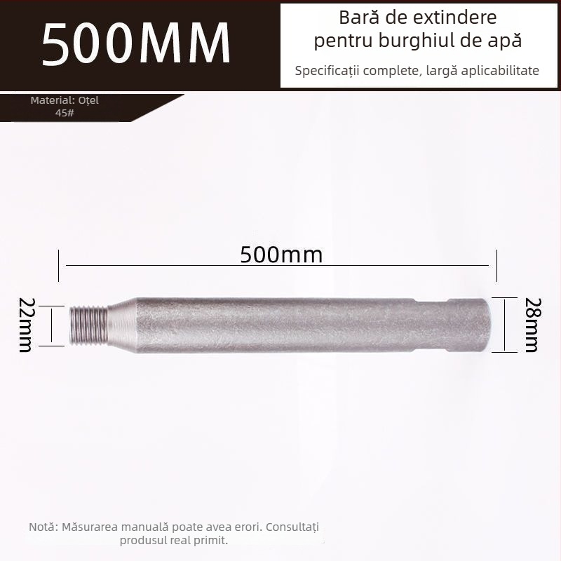 Cap de cap pentru apă pentru mașina de găurit, Rhinestone extension rod, personalizabil
