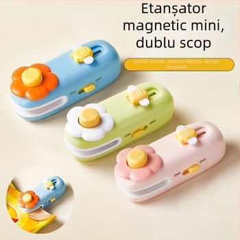 Mașină de sigilat manuală, compactă, pentru uz casnic, sigilarea pungilor din plastic pentru gustări și conservarea alimentelor.