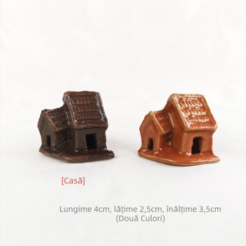 Ornament ceramic pentru grădină în stil pastoral, ceramică glazurată, proces 740858396, potrivit ca dar pentru un nou cămin