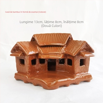 Ornament ceramic pentru grădină în stil pastoral, ceramică glazurată, proces 740858396, potrivit ca dar pentru un nou cămin