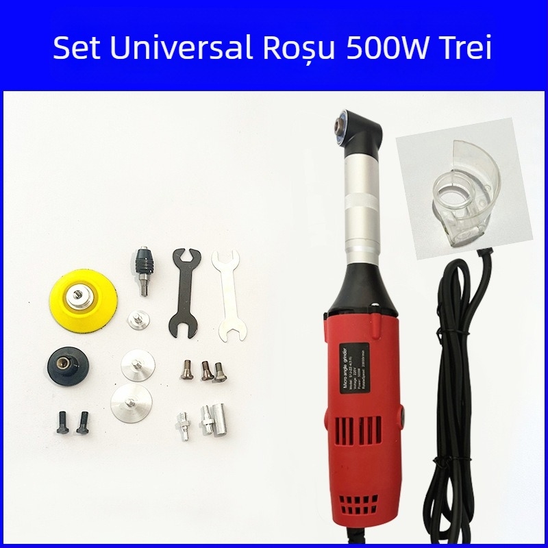 Unealtă electrică manuală pentru curățarea rosturilor între plăci, cu viteză reglabilă, cap de 90°, compactă, pentru șlefuire, polisare, tăiere și gravură, alimentare prin priză 110–220V