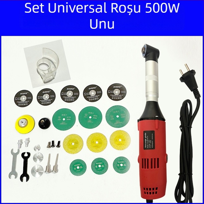 Unealtă electrică manuală pentru curățarea rosturilor între plăci, cu viteză reglabilă, cap de 90°, compactă, pentru șlefuire, polisare, tăiere și gravură, alimentare prin priză 110–220V