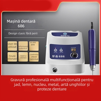 Mașină de gravat jad, motor fără perii, 100 W, cursa pistonului 120 mm, tensiune 36–40 V