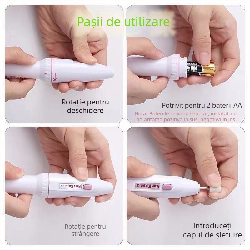 Mini freză electrică portabilă pentru polizarea unghiilor, îngrijire dentară, polizare jade, găurire și gravare — alimentare 5V, certificat 3C 2025180706064907