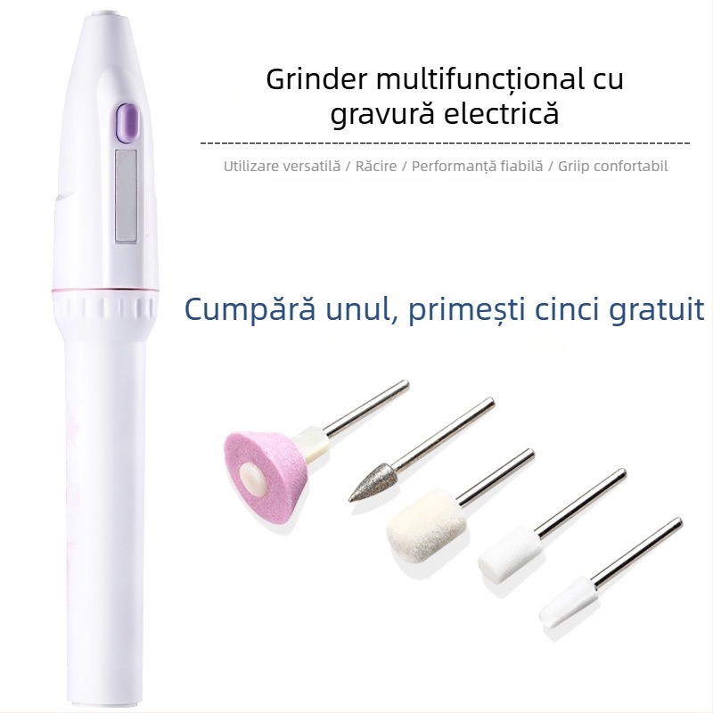 Mini freză electrică portabilă pentru polizarea unghiilor, îngrijire dentară, polizare jade, găurire și gravare — alimentare 5V, certificat 3C 2025180706064907
