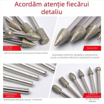 Cap de șlefuire diamant pentru jad, material emery, unealtă electrică de șlefuire